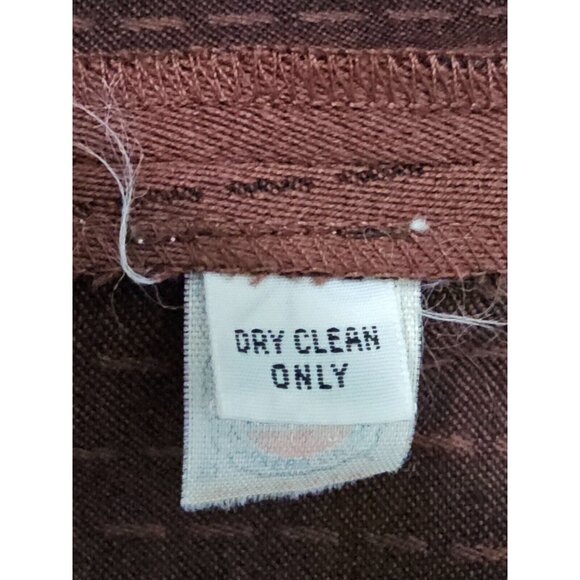 Vintage 1980s Brown Jacket Signatures by Russ Taylor Long Sleeve LG - Picture 4 of 4